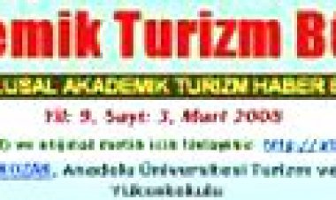 Akademik Turizm Bülteni yayınlandı