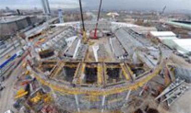 ANKARA ARENA'NIN YAPIMI HIZLA SÜRÜYOR