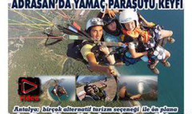 ADRASAN'DA YAMAÇ PARAŞÜTÜ KEYFİ