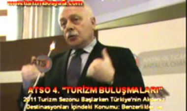 ESKİ BAKAN BAHATTİN YÜCEL, ATSO'DA KONUŞTU