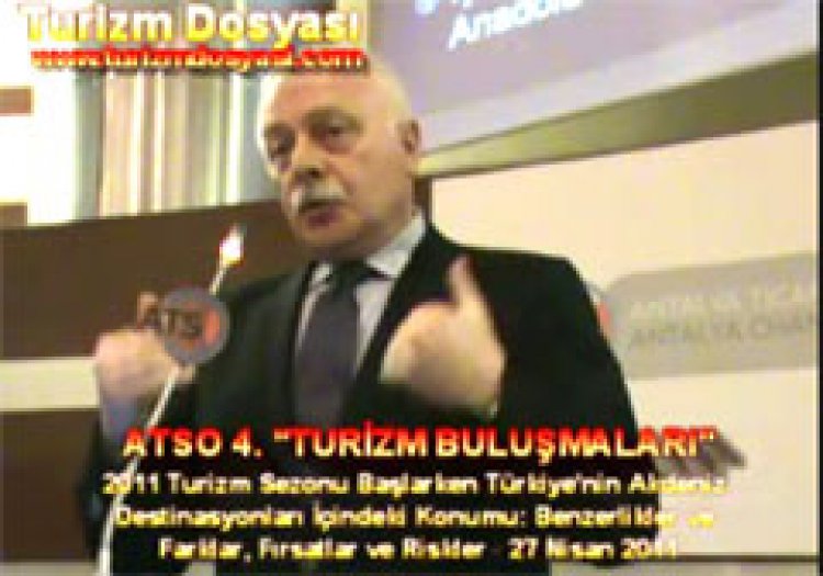 ESKİ BAKAN BAHATTİN YÜCEL, ATSO'DA KONUŞTU