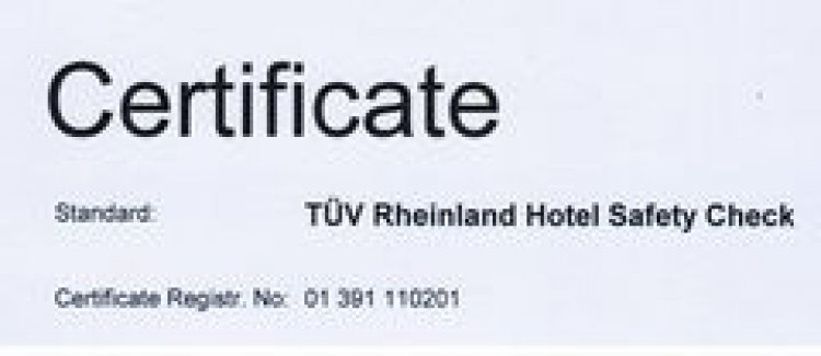 IBEROTEL PALM GARDEN TÜV RHEİNLAND GÜVENLİK SERTİFİKASI ALDI