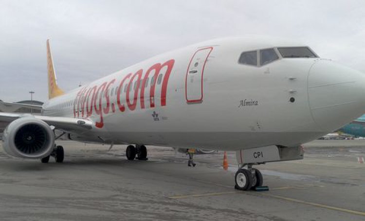 PEGASUS HAVA YOLLARI'NIN FİLOSUNA KATILAN YENİ UÇAĞI ''ALMİRA'' OLDU