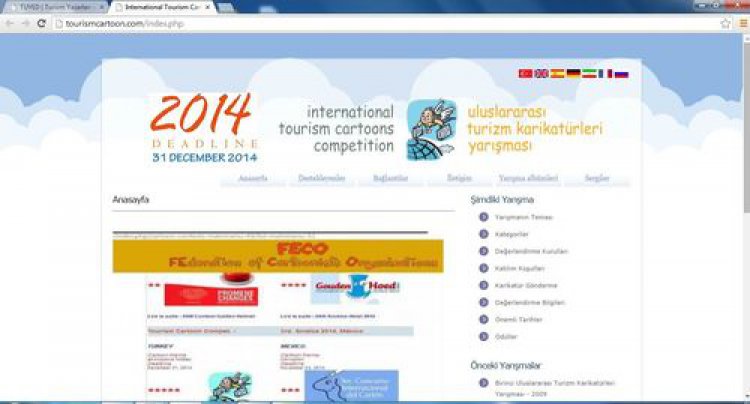 ULUSLARARASI TURİZM KARİKATÜRLERİ YARIŞMASI'NIN KALİTESİ TESCİLLENDİ