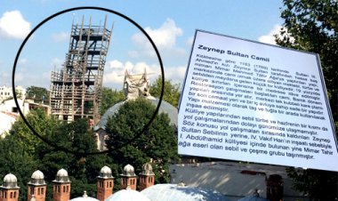 ZEYNEP SULTAN CAMİİNDE TEHLİKELİ RESTORASYON