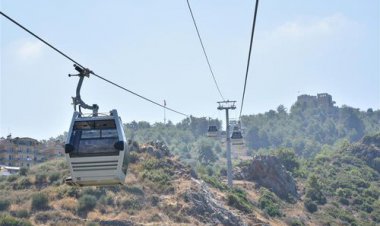 ALANYA DA TELEFERİK'E KAVUŞTU
