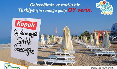 TATİLCİLERE BİLBORDLU OY UYARISI...