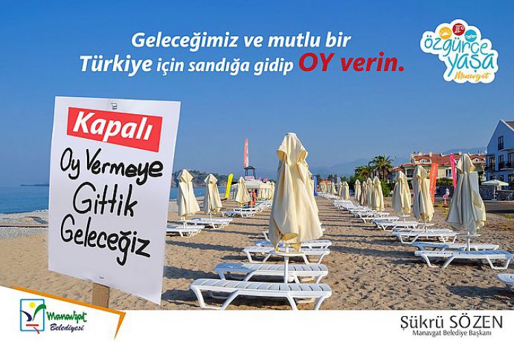 TATİLCİLERE BİLBORDLU OY UYARISI...