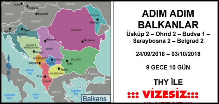 EXCLUSİVE KINDIL TURİZM İLE 'ADIM ADIM BALKANLAR'...