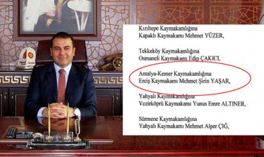 KEMER'İN YENİ KAYMAKAMI MEHMET ŞİRİN YAŞAR!