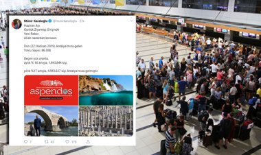 ANTALYA'YA TURİST YAĞIYOR