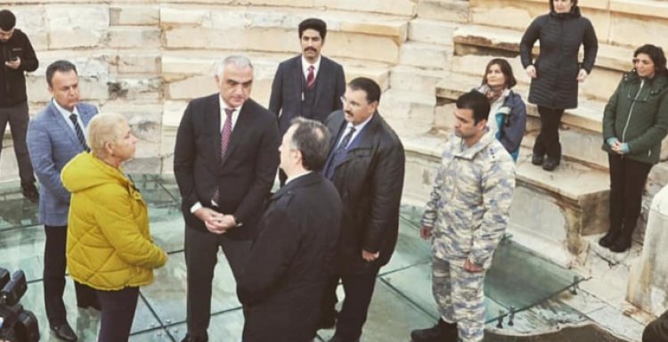 BAKAN ERSOY PATARA'DA İNCELEMELERDE BULUNDU