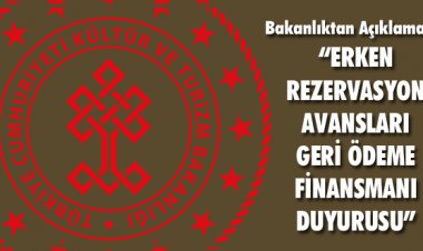 ERKEN REZERVASYON AVANSLARI GERİ ÖDEME FİNANSMANI DUYURUSU