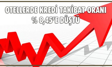 OTELLERDE KREDİ TAKİBAT ORANI % 8,45’E DÜŞTÜ
