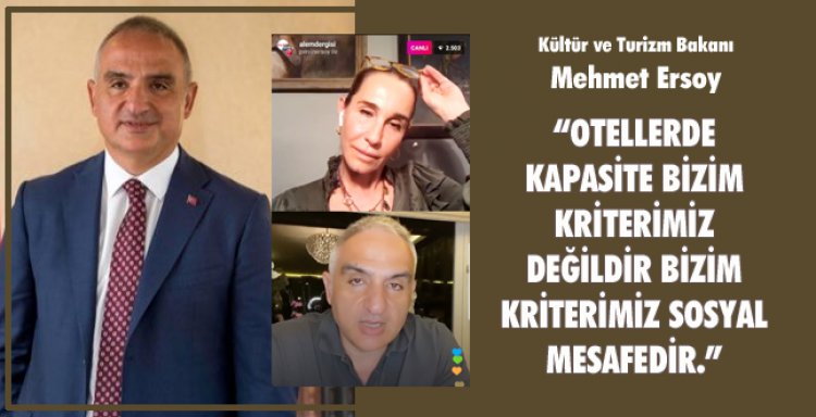 OTELLERDE KAPASİTE BİZİM KRİTERİMİZ DEĞİLDİR BİZİM KRİTERİMİZ SOSYAL MESAFEDİR!