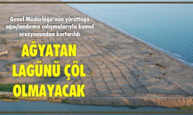 AĞYATAN LAGÜNÜ ÇÖL OLMAYACAK