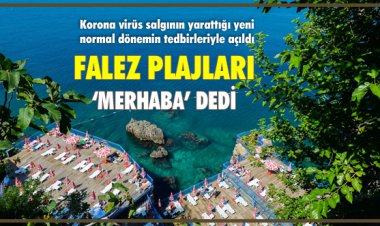 FALEZ PLAJLARI AÇILDI