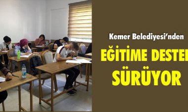 EĞİTİME DESTEK SÜRÜYOR