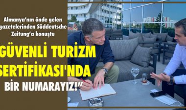 GÜVENLİ TURİZM SERTİFİKASI'NDA BİR NUMARAYIZ!