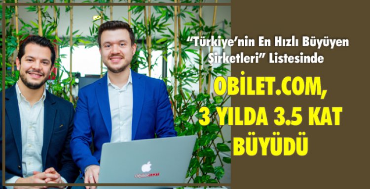 OBİLET.COM, 3 YILDA 3.5 KAT BÜYÜDÜ