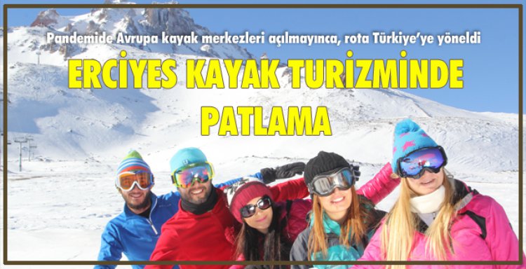 ERCİYES KAYAK TURİZMİNDE PATLAMA