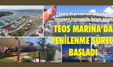 DEPREM SONRASI, TEOS MARİNA’DA YENİLENME SÜRECİ BAŞLADI!