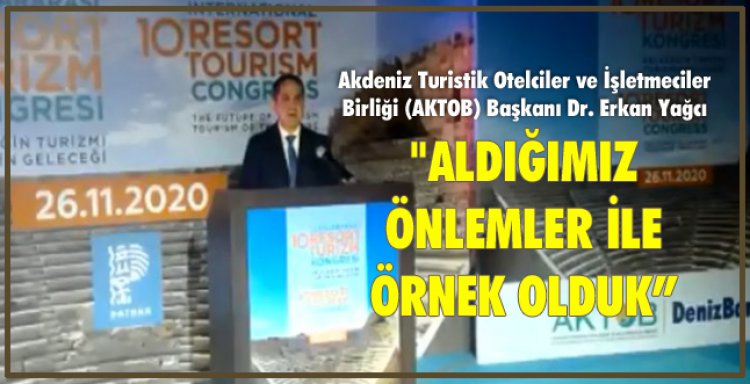 AKTOB BAŞKANI DR.ERKAN YAĞCI 'ALDIĞIMIZ ÖNLEMLER İLE ÖRNEK OLDUK!'