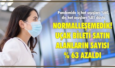 NORMALLEŞEMEDİK! UÇAK BİLETİ SATIN ALANLARIN SAYISI % 63 AZALDI