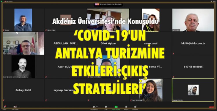 COVID-19'UN ANTALYA TURİZMİNE ETKİLERİ:ÇIKIŞ STRATEJİLERİ