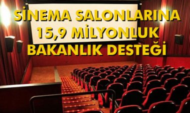 SİNEMA SALONLARINA 15,9 MİLYONLUK BAKANLIK DESTEĞİ