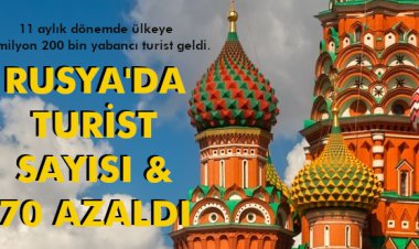 RUSYA'DA TURİST SAYISI %70 AZALDI