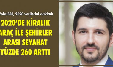 YOLCU360: 2020’DE KİRALIK ARAÇ İLE ŞEHİRLER ARASI SEYAHAT YÜZDE 260 ARTTI
