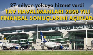 TAV HAVALİMANLARI 2020 YILI FİNANSAL SONUÇLARINI AÇIKLADI