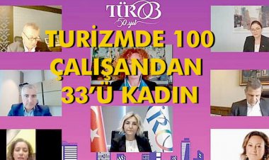 TURİZMDE 100 ÇALIŞANDAN 33’Ü KADIN