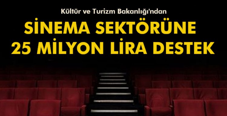 SİNEMA SEKTÖRÜNE 25 MİLYON LİRA DESTEK