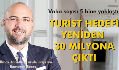 TURİST HEDEFİ YENİDEN 30 MİLYONA ÇIKTI