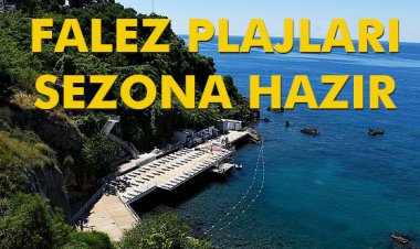 FALEZ PLAJLARI SEZONA HAZIR