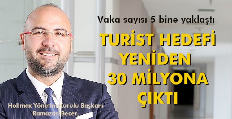 TURİST HEDEFİ YENİDEN 30 MİLYONA ÇIKTI