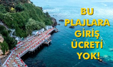 BU PLAJLARA GİRİŞ ÜCRETİ YOK