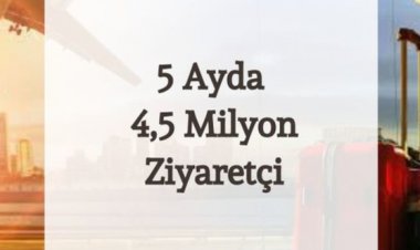 5 AYDA 4,5 MİLYON ZİYARETÇİ