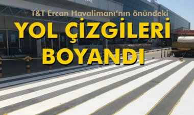 YOL ÇİZGİLERİ BOYANDI