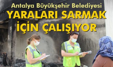 YARALARI SARMAK İÇİN ÇALIŞIYOR
