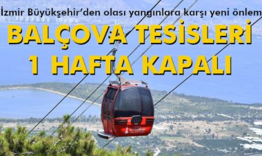 BALÇOVA TESİSLERİ 1 HAFTA KAPALI