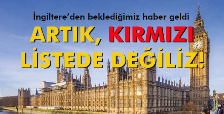 ARTIK, KIRMIZI LİSTEDE DEĞİLİZ!