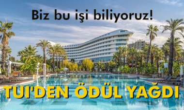 TUI'DEN ÖDÜL YAĞDI