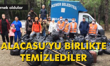 ALACASU’YU BİRLİKTE TEMİZLEDİLER