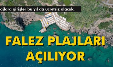 FALEZ PLAJLARI AÇILIYOR