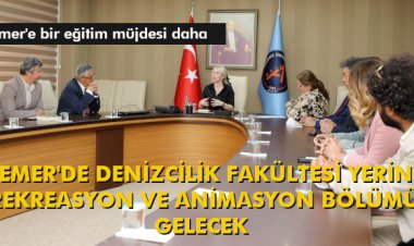 KEMER'DE DENİZCİLİK FAKÜLTESİ YERİNE REKREASYON VE ANİMASYON BÖLÜMÜ GELECEK