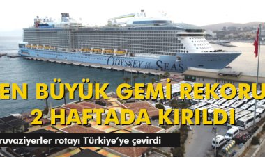 EN BÜYÜK GEMİ REKORU 2 HAFTADA KIRILDI