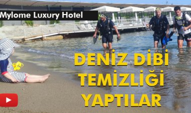 FARKINDALIK YARATMAK AMACIYLA DENİZ DİBİ TEMİZLİĞİ YAPTILAR
